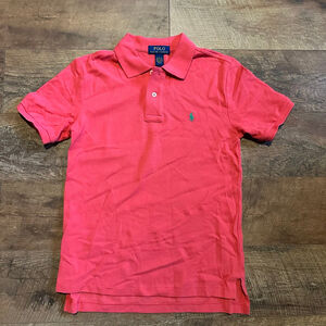 Boys Polo Ralph Lauren Polo Shirt Size M (10-12) Pink
